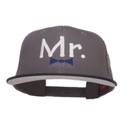 Mr Embroidered Mesh Snapback Cap