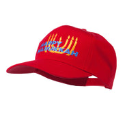 Happy Hanukkah Candles Embroidered Cap