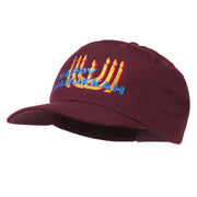 Happy Hanukkah Candles Embroidered Cap