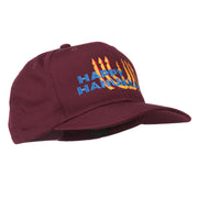 Happy Hanukkah Candles Embroidered Cap