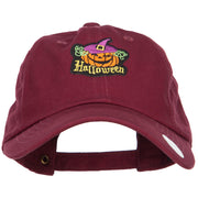 Halloween with Pumpkin Patched Unstructured Cap