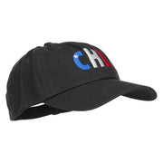 Chile CHL Flag Embroidered Low Profile Cap