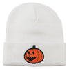 Halloween Laughing Jack o Lantern Embroidered Long Beanie