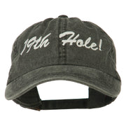 Golf 19th Hole Embroidered Washed Cap