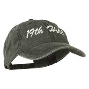 Golf 19th Hole Embroidered Washed Cap