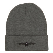 Halloween Bat Embroidered Long Beanie