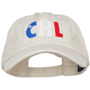 Chile CHL Flag Embroidered Low Profile Cap