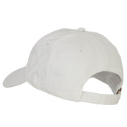 Ohio with Map Outline Embroidered Washed Cotton Twill Cap