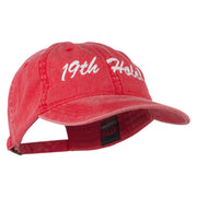 Golf 19th Hole Embroidered Washed Cap