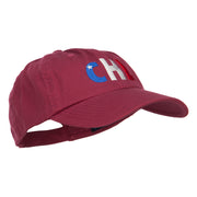 Chile CHL Flag Embroidered Low Profile Cap