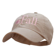 Hello Fall Embroidered Low Profile Structured PET Spun Cap