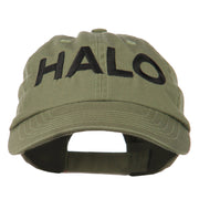 HALO Embroidered Low Profile Washed Cap