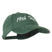 Golf 19th Hole Embroidered Washed Cap