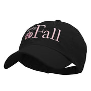 Hello Fall Embroidered Low Profile Structured PET Spun Cap