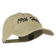 Golf 19th Hole Embroidered Washed Cap