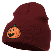 Halloween Laughing Jack o Lantern Embroidered Long Beanie