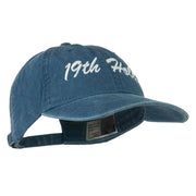 Golf 19th Hole Embroidered Washed Cap