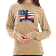 Happy Labor Day Unisex Ring Spun Cotton Premium Long Sleeve T-shirt