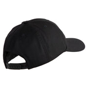 Marines The Few The Proud Embroidered 6 Panel Structured Cotton Twill Cap Made in USA - Black OSFM