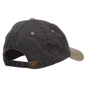 Hawaii Map Embroidered Washed Two Tone Cap