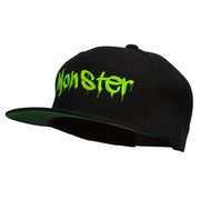 Halloween Monster Embroidered Snapback Cap