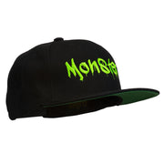 Halloween Monster Embroidered Snapback Cap