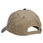 Hawaii Map Embroidered Washed Two Tone Cap