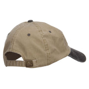 Hawaii Map Embroidered Washed Two Tone Cap