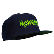 Halloween Monster Embroidered Snapback Cap