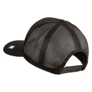 US Space Force with Delta Embroidered Solid Cotton Mesh Cap - Charcoal OSFM