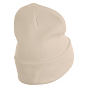 Detroit Skyline Embroidered 12 Inch Long Knitted Beanie - Birch OSFM