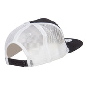 Mr Right Mustache Embroidered Mesh Snapback