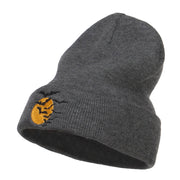 Bats Moon Halloween Embroidered Long Beanie