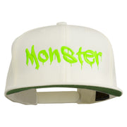 Halloween Monster Embroidered Snapback Cap