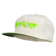 Halloween Monster Embroidered Snapback Cap