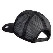 US Space Force with Delta Embroidered Solid Cotton Mesh Cap - Black OSFM