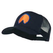 Horse Hoof Mascot Embroidered Mesh Back Cap