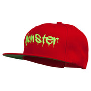 Halloween Monster Embroidered Snapback Cap