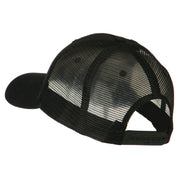 Horse Hoof Mascot Embroidered Mesh Back Cap