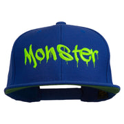 Halloween Monster Embroidered Snapback Cap