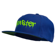 Halloween Monster Embroidered Snapback Cap