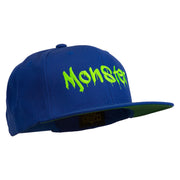 Halloween Monster Embroidered Snapback Cap