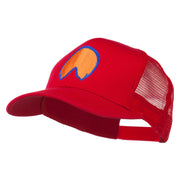 Horse Hoof Mascot Embroidered Mesh Back Cap