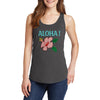 Aloha Flower Ladies Core Cotton Tank Top