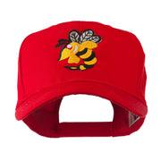 Flying Hornet Mascot Embroidered Cap