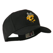 Flying Hornet Mascot Embroidered Cap