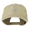 Western Horseshoe Embroidered Washed Cap