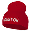 Houston Embroidered Knitted Short Beanie