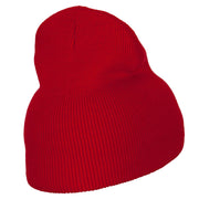 Houston Embroidered Knitted Short Beanie