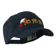 Christmas Ho Ho Ho with Hat Embroidered Cap